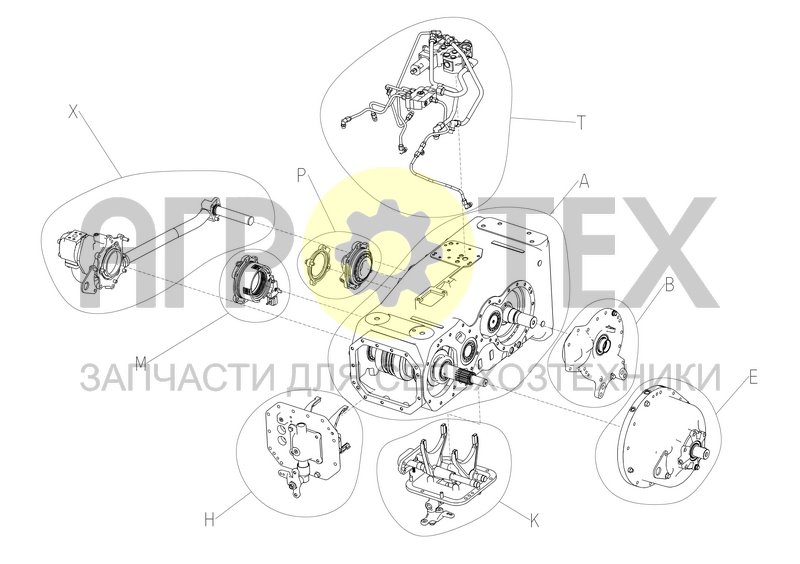 Коробка передач (TM78GV00J-RSM) (№116 на схеме)